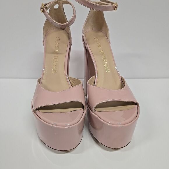 STUART WEITZMAN Skyhigh 145 Platform Sandal 5" Pink Women’s Size 39.5/ US 9 - Picture 2 of 10